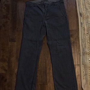LOGG H&M loose fit grey striped pants size 34/32